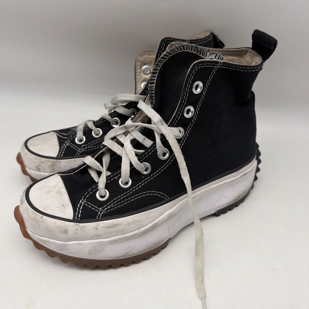 Converse Run Star Hike Hi - Black/White/Gum (166800C) Women's Size 6.5 Sneakers